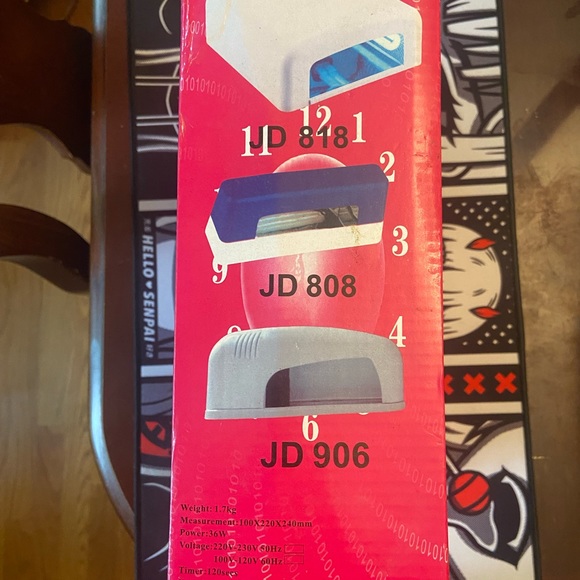 JIADI 36 Watt Gel Polish Curing UV Lamp with Timer, model JD-818 - Picture 3 of 3